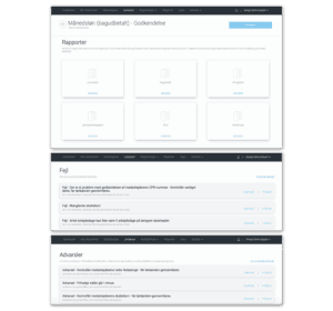 Zenegy menu and dashboard.