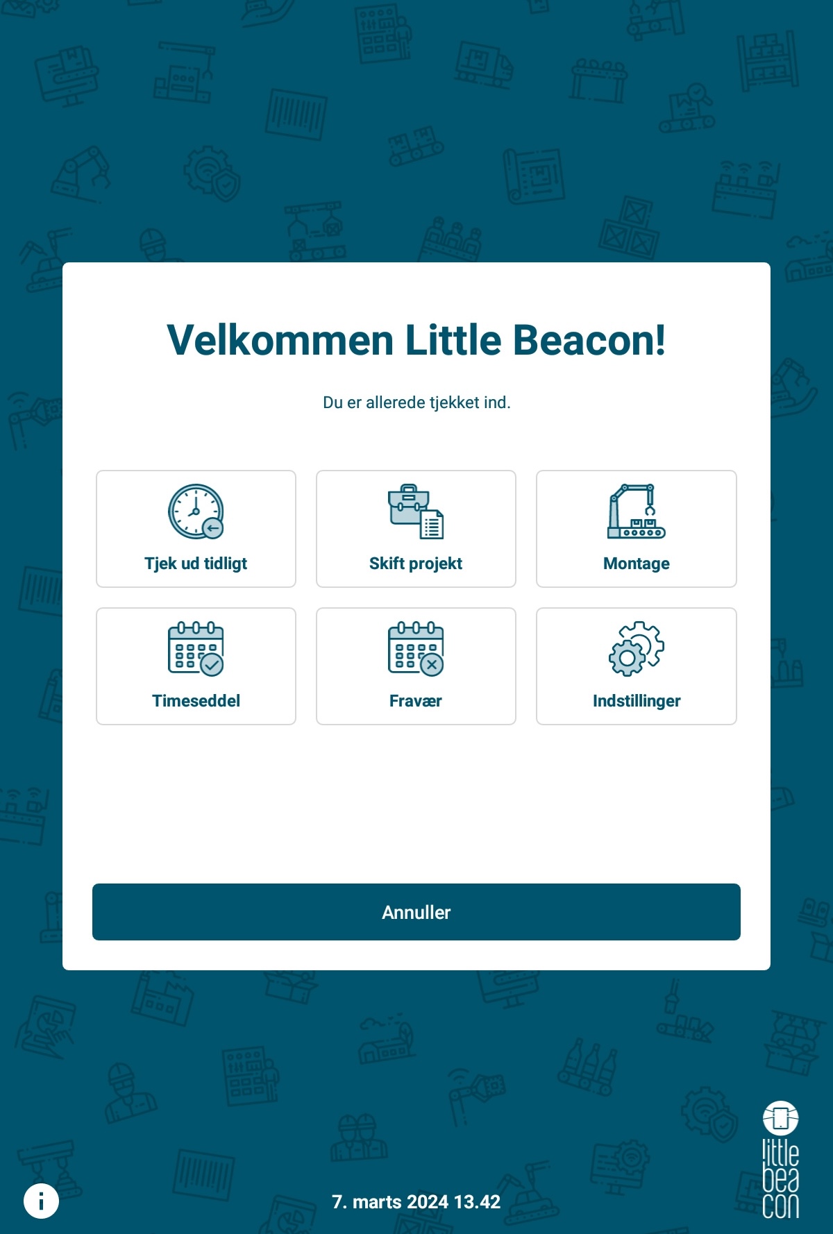 Shopfloor little beacon<br />