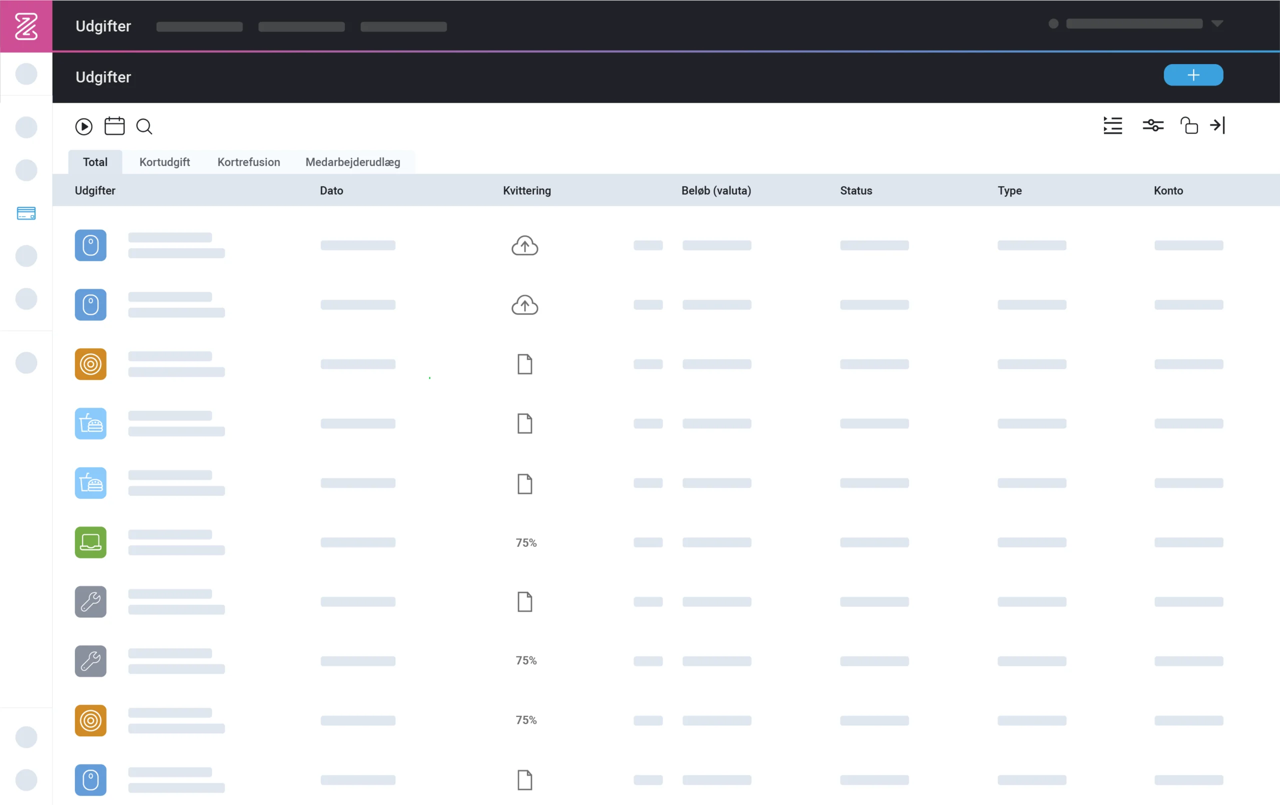 Zenegy-Screen Grafiks skærmbillede af Zenegy systemet